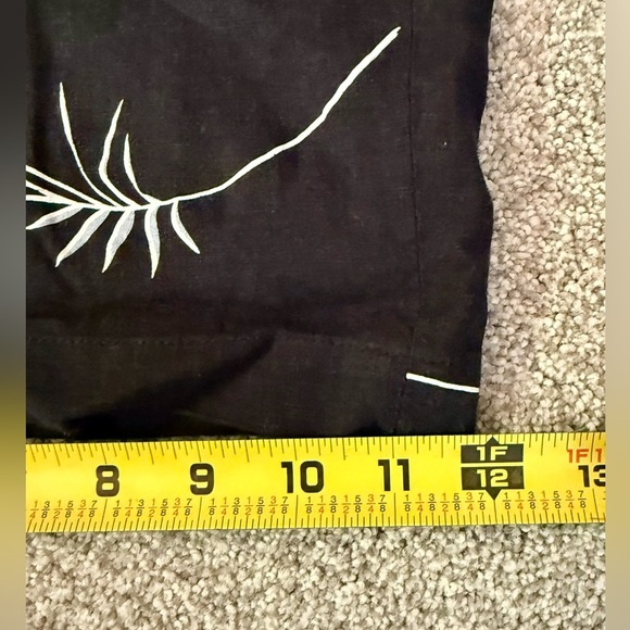 NWT Magaschoni Men’s Linen Blend Navy Print Shorts Size 36 - Picture 6 of 9